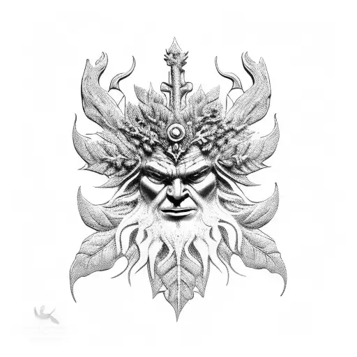 The Nordic Green Man Pendant