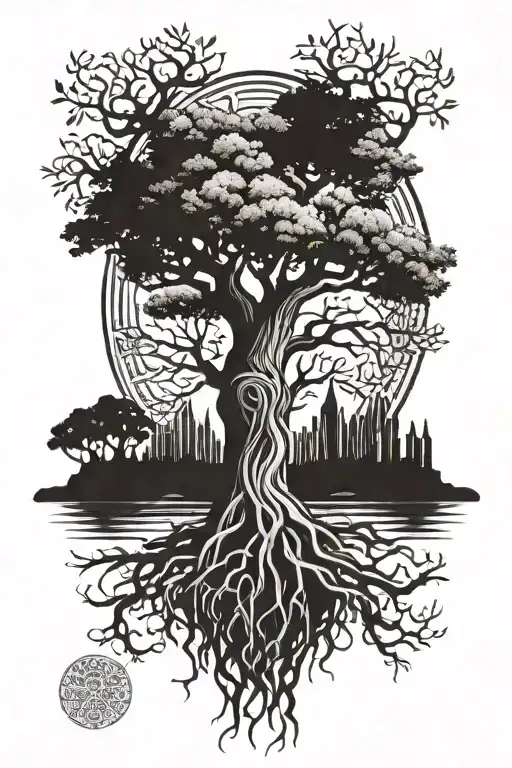 Tree Of Life With Roots