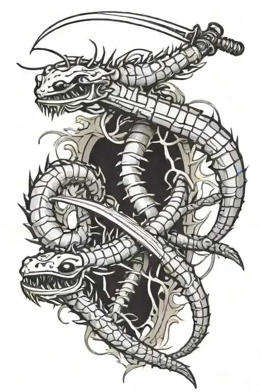 Scolopendra And Katana