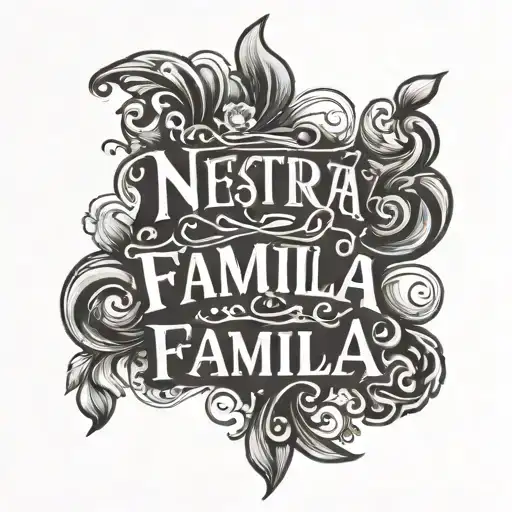 Bold Script Font Nuestra Familia
