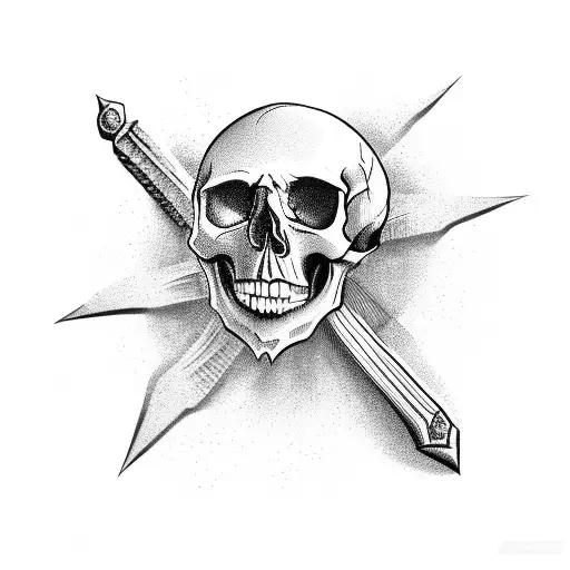 Skull Blade Rock N Roll