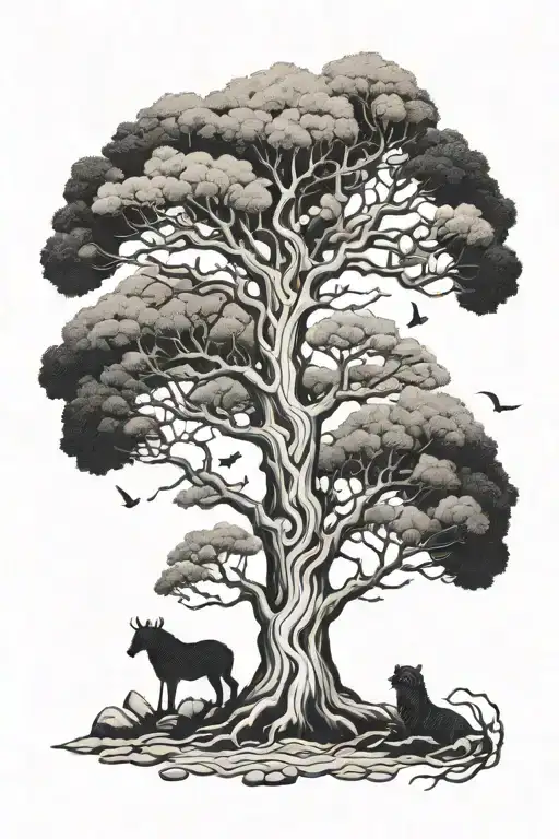 Ygdra Tree And 9 Realms