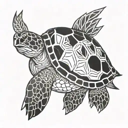 Turtle Ab Stract Design