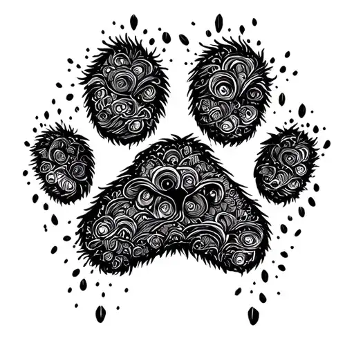 Paw Print Bear