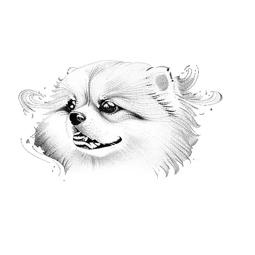 A Pomeranian Dog
