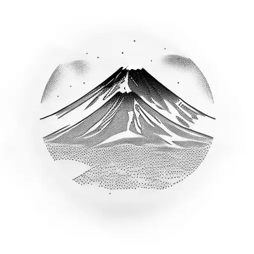 Mount Fuji Surrounded By A Soccer Field