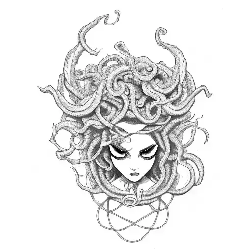 Edgy Feminine Medusa