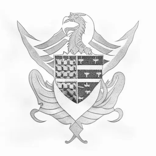 Barbados Flag With Pretty Design Around It