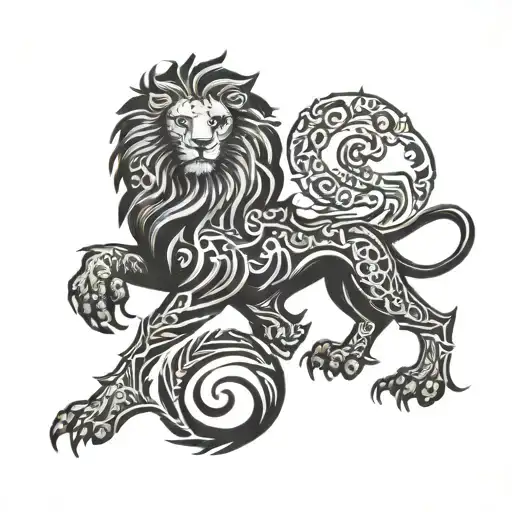 Czech Bird Lion Sign