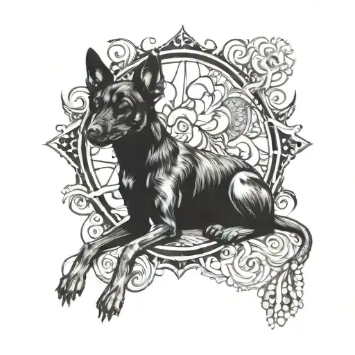 Pincher Dog Surrounded