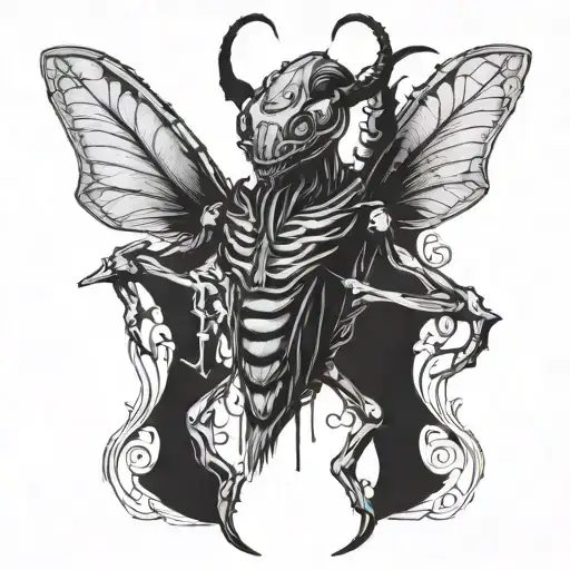 Evil Mantis With Horns