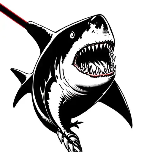 Shark With Light Saber