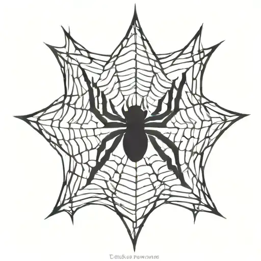 Spider Web On Knee Sleeve