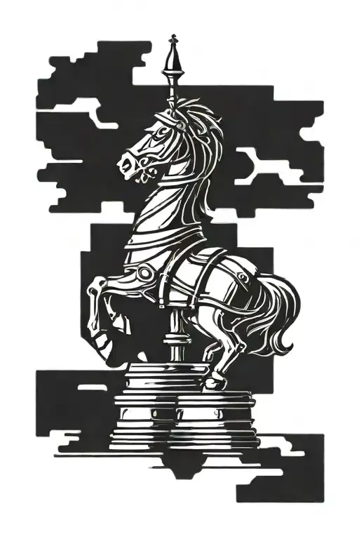 Knight Chess Piece Minimalist