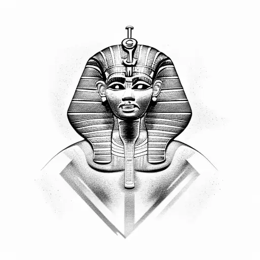 Ancient Egyptian Pharaoh Leading A Digital Marketing Campaign