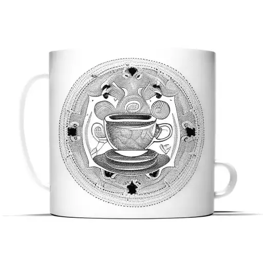 Latte Coffee Mugs With Intertwined Handles