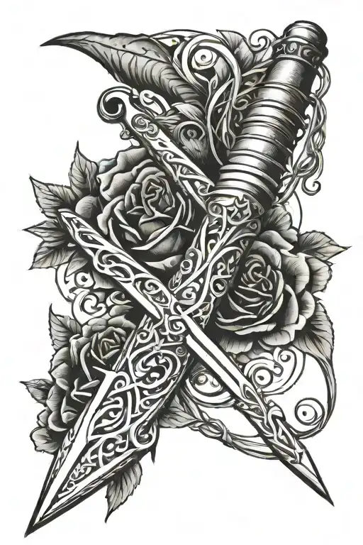 Dagger Spine Wire Wrapped Around Its