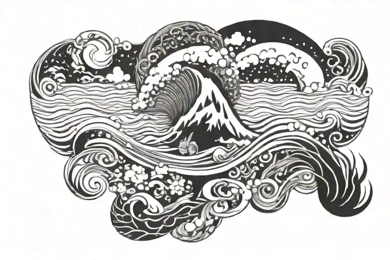 Running Ocean Marathon Arm Sleeve