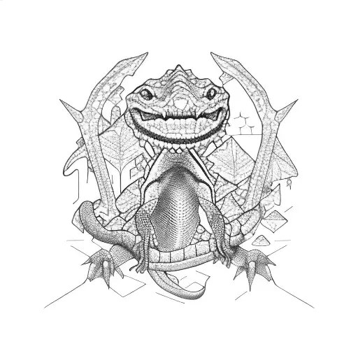 A Group Of Reptiles Hiking Through A Costa Rican Rainforest