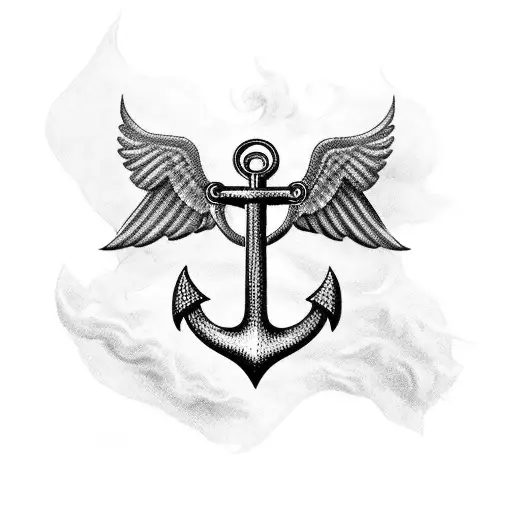 Anchor Croatian Flag And Angel