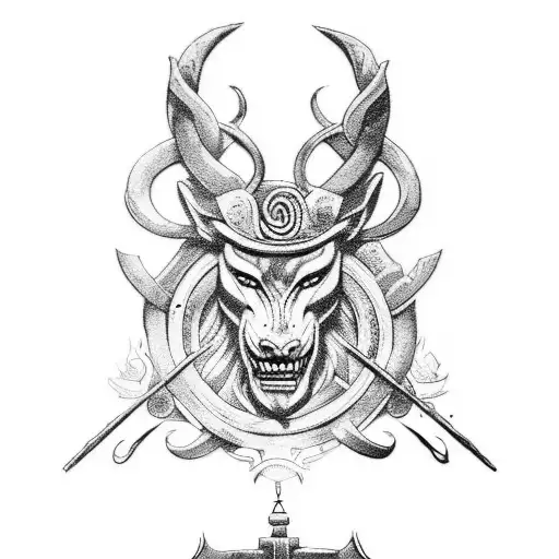 Combine Elements From Norse Mythology And Greek Mythology In A Tattoo Design