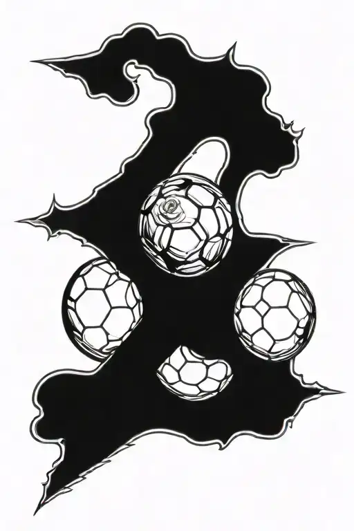 Roses Cross Soccer Ball Made