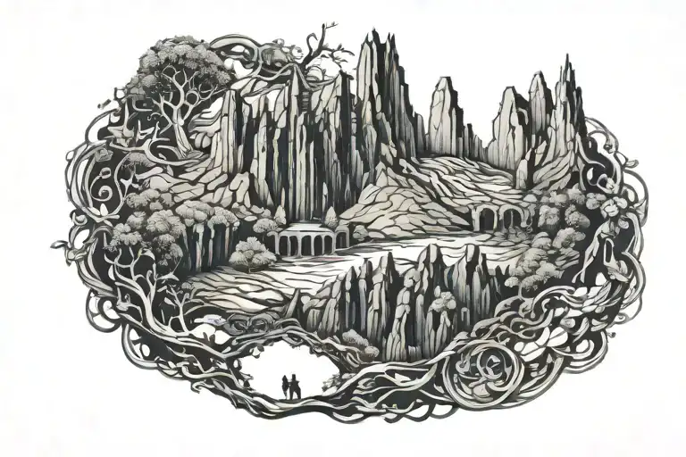 The Lord Of The Rings The Fellowship Of The Ring Tattoo Suliouette