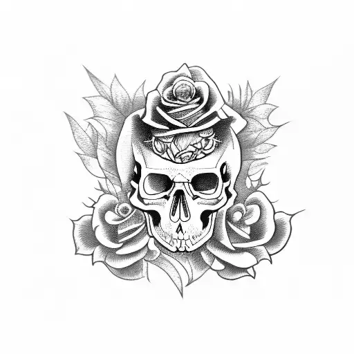 Skull And Roses