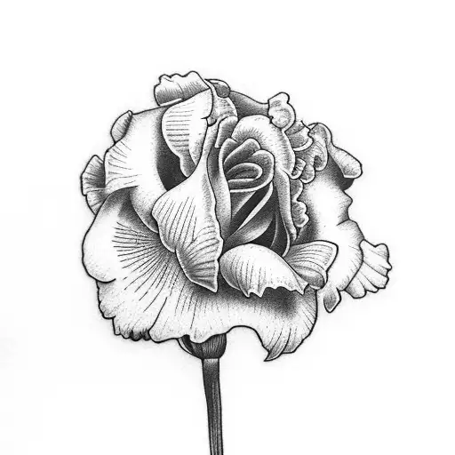 Morning Glory Carnation Iris Rose Daisy