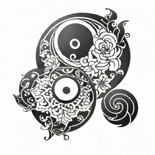 Infinity Sign Yin Yang Symbol
