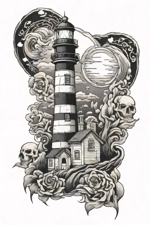 Lighthouse And Family