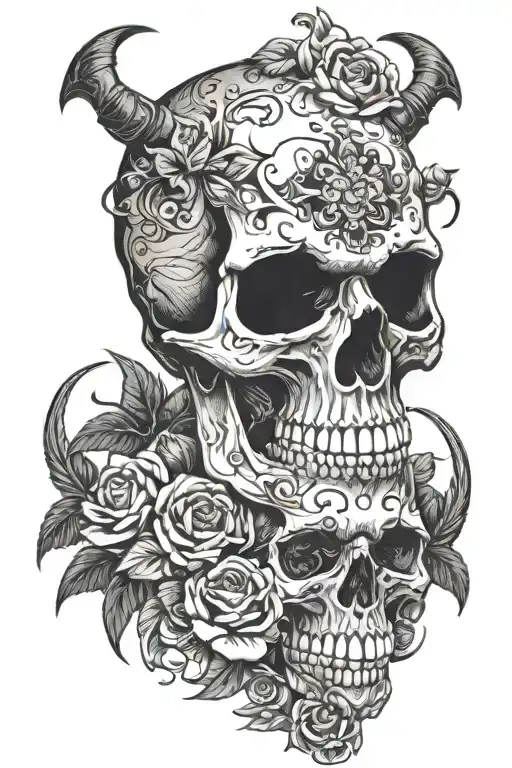 Skull Poster In The