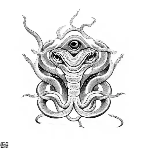 Snake And Eyes Of Medusa