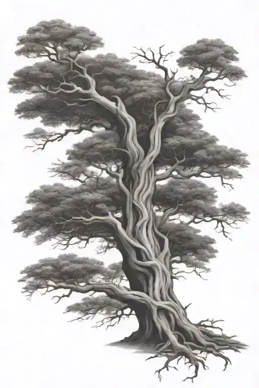 Large Twisting Tree Intertwined