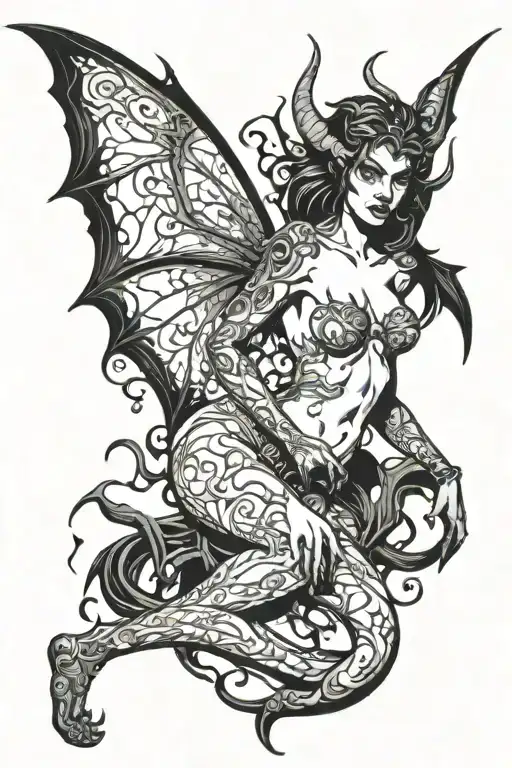 Nude Gothic Succubus