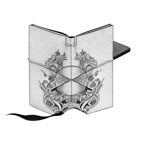 An Open Book With A Camera Shutter As Its Pages