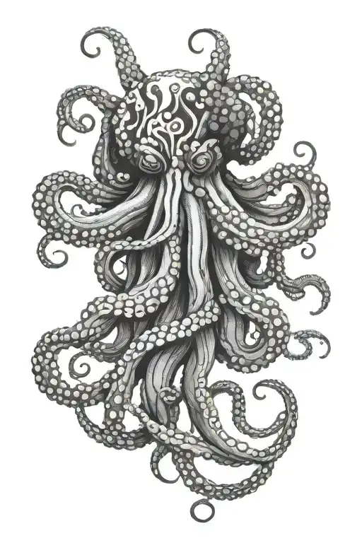 Octopus Wrapping Its Tentacles