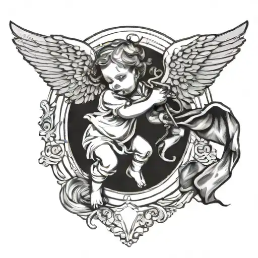 Angel Fighting A Baby