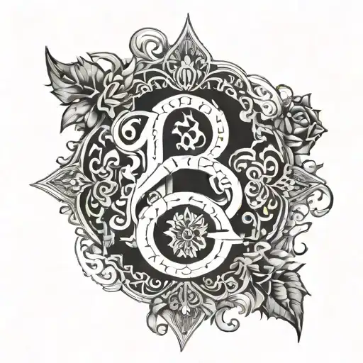 Number 64 Gothic Style