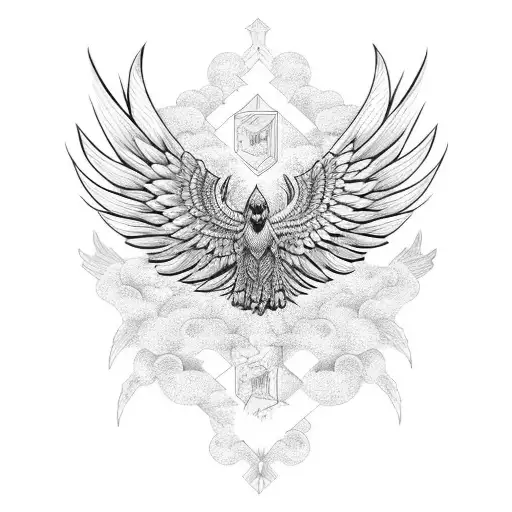 Feminine Flying Hawk