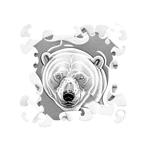 Polar Bear Puzzle Piece