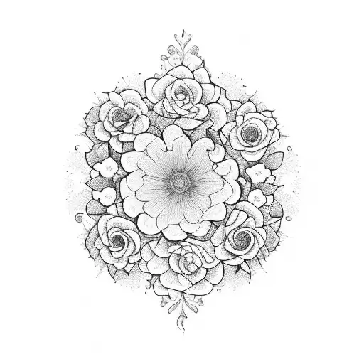 A Beautiful Hourglass Surrounded By Delicate Flowers