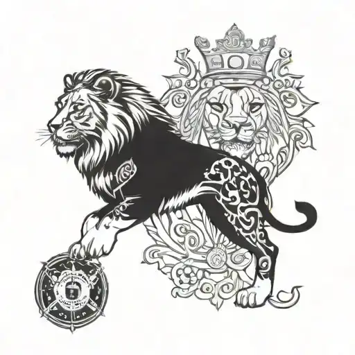 Police And Lion