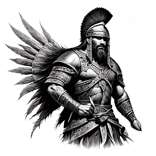 Warrior Soldier Sparta Style