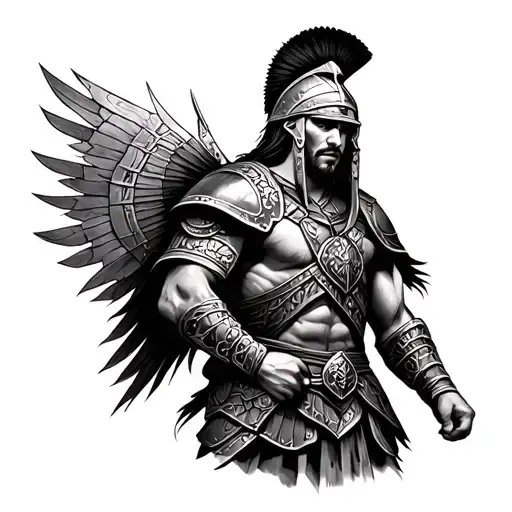 Warrior Soldier Sparta Style