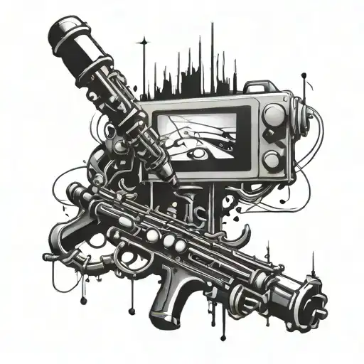 A Futuristic Fusion Of A Clarinet And A Gaming Controller