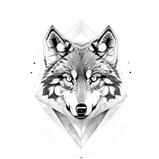 Wolve With A Family Symbol