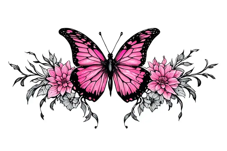 Reve Catcher With Pink And Color Butterfly