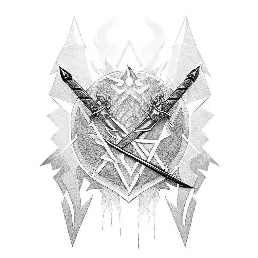 Witcher Symbols On A Sword