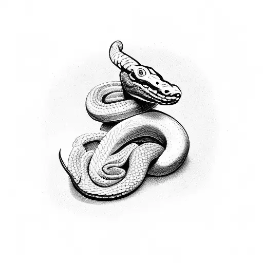 Snake Bad Horns Bicefala Dos Lenguas Cara Mala